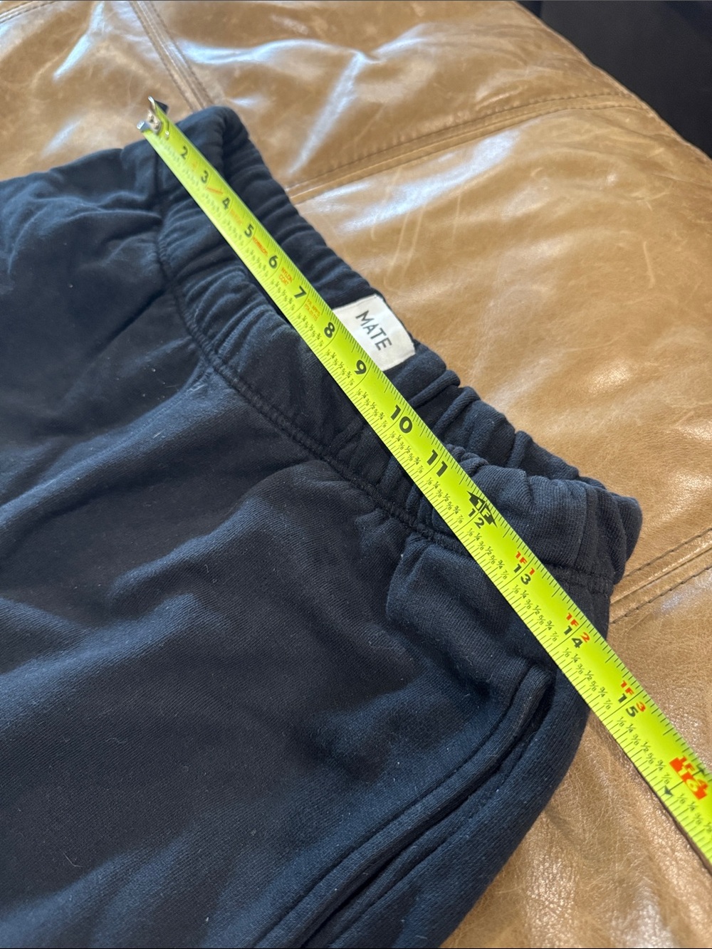 MATE the Label Organic Fleece Relaxed Joggers - Jet Black - Small - Picture 7 of 9